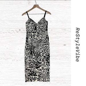 SERGIO HUDSON X TARGET Women’s Size XXS Dress Midi Bodycon Animal Print Stretch
